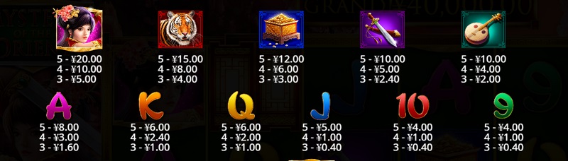 奇幻东方,热血冒险尽在《东方的奥秘》! 4 WILD符号